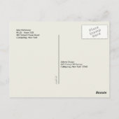 Retour à l'école Carte postale de voeux de l'ensei (Dos)