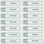 Retour à l'école - Cute Frogs Stickers Multiple Na (Devant)