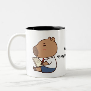 Retour à l'école drôle Capybara Mug Étudiant mig