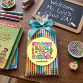 Retour à l'école élémentaire coloré Autocollant