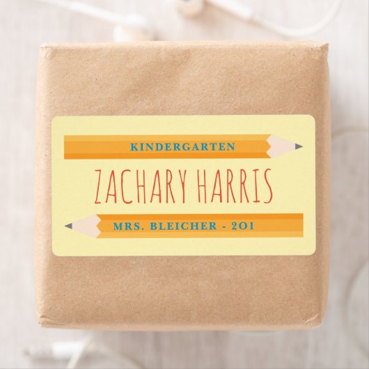 Retour à l'école Étiquette crayon (En situation)