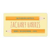 Retour à l'école Étiquette crayon (Devant)