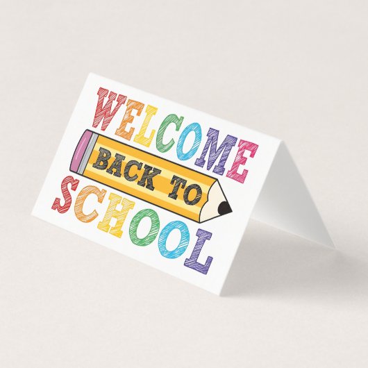 Retour à l'école – Illustration de crayon (Front)