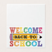 Retour à l'école – Illustration de crayon (Outside Unfolded)
