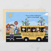 Retour à l'école - Invitation à la fête (Devant / Derrière)