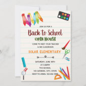 Retour à l'école invitation à thème (Devant)