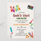 Retour à l'école invitation à thème (Devant / Derrière)