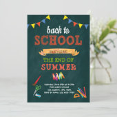 Retour à l'école invitation de mots (Debout devant)