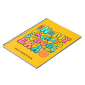 Retour à l'école jaune carnet spirale enseignant (Côté gauche)