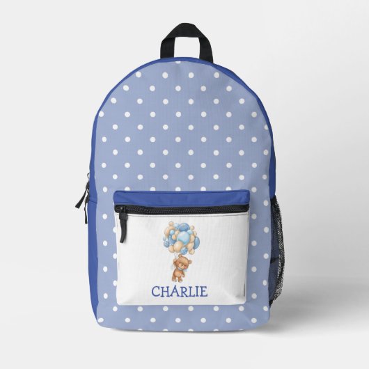 Retour à l'école Jouet Bear thème Sac à dos imprim (Recto)