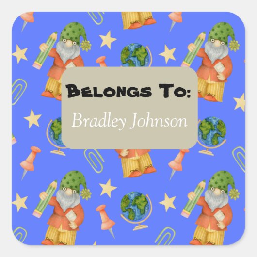 Retour À L'École Le Thème Appartient À Sticker Pac (Devant)