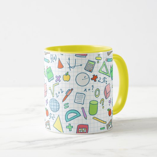 Retour à l'école : mug mathématique (Devant droit)