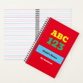 Retour à l'école Nom personnalisé Carnet spiral (À l'intérieur)