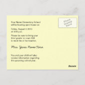 Retour À L'École Open House / Carte Postale Orient (Dos)