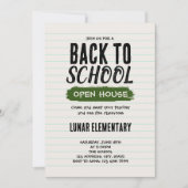 Retour à l'école open house Invitation (Devant)