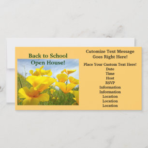 Retour à l'école Open House Invitation