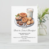 Retour à l'école Petit déjeuner Bar Invitation (Debout devant)