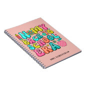 Retour à l'école rétro professeur carnet spirale (Côté Droit)