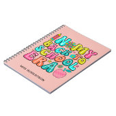 Retour à l'école rétro professeur carnet spirale (Côté gauche)