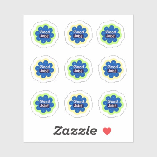 Retour à l'école Stickers "Bien fait" (Feuille)