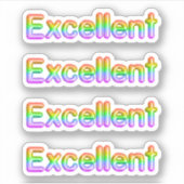 Retour à l'école Stickers "Excellent" (Devant)