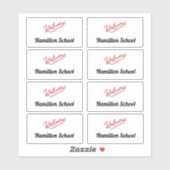 Retour à l'école - Stickers visiteurs (Feuille)