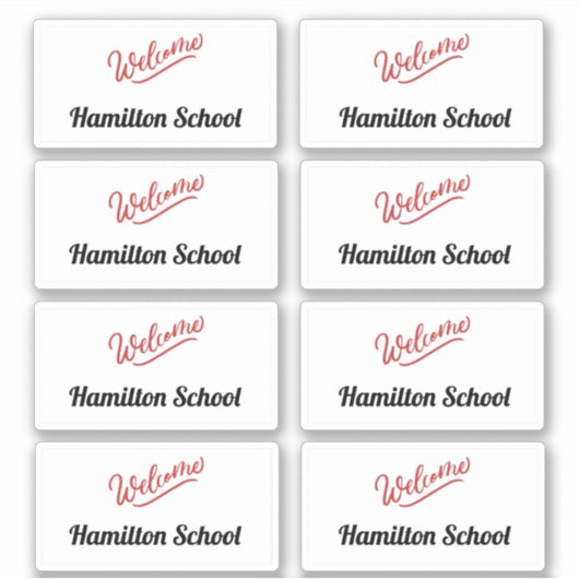 Retour à l'école - Stickers visiteurs (Devant)