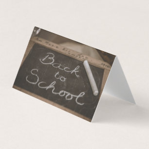 Retour à l'école sur une vieille ardoise