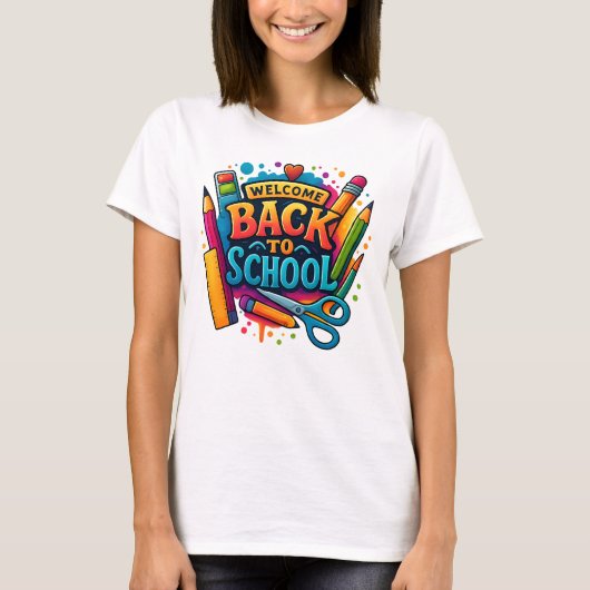 Retour à l'école T-shirt | Chemise enseignante amu (Devant)