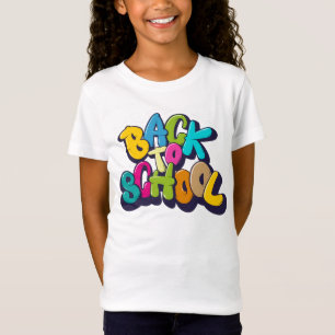 retour à l'école t-shirt pour enfants humour