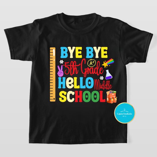 Retour à l'école Tee | Bonjour T-shirt du collège