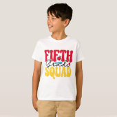Retour à l'école Tee | T-shirt d'escouade de cinqu (Devant entier)