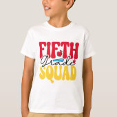Retour à l'école Tee | T-shirt d'escouade de cinqu (Devant)