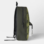 Retour à l'école Thème Dino Vert imprimé Sac à dos (Gauche)