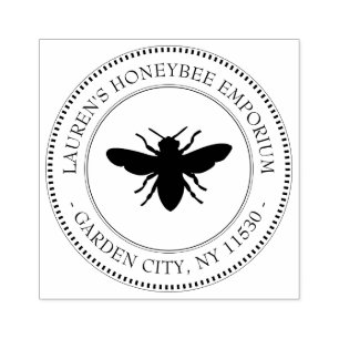 Retour Adres Stempel Honey Bee