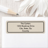 Retour Adreslabels - Huwelijksuitnodiging Briefpap Etiket (Insitu)