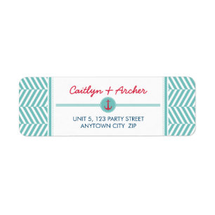 RETOUR ADRESSE ÉTIQUETTE d'ancrage nautique modern