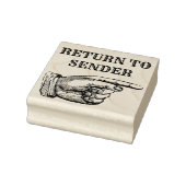 Retour afzender 	rubberstempel (Stempel)