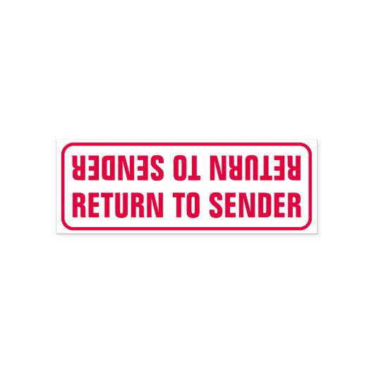 "RETOUR AFZENDER"  ZELFINKTENDE STEMPEL (Design)