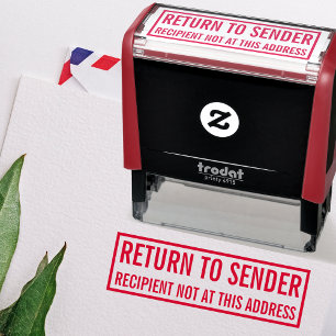 Retour afzender zelfinktende stempel