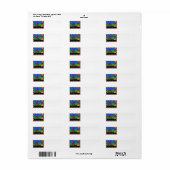 Retour Au Étiquette de adresse De L'École (Feuille entière)