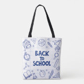 Retour au Sac fourre-tout de doodle scolaire (Dos)