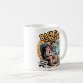 Retour au Travail Mug Bureau Drôle Caveman (Devant droit)