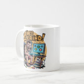 Retour au Travail Mug Bureau Drôle Caveman (Devant gauche)