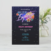 Retour aux années 80 Invitation Neon (Debout devant)