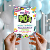 Retour aux années 90 Anniversaire Invitation Retro