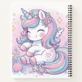 retour aux carnets scolaires licorne (Dos)