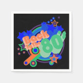 Retour aux serviettes en papier rétro des années 8 (Devant)