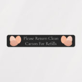 Retour Carton Egg Étiquette Carton (Design 1)