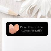 Retour Carton Egg Étiquette Carton (En situation)